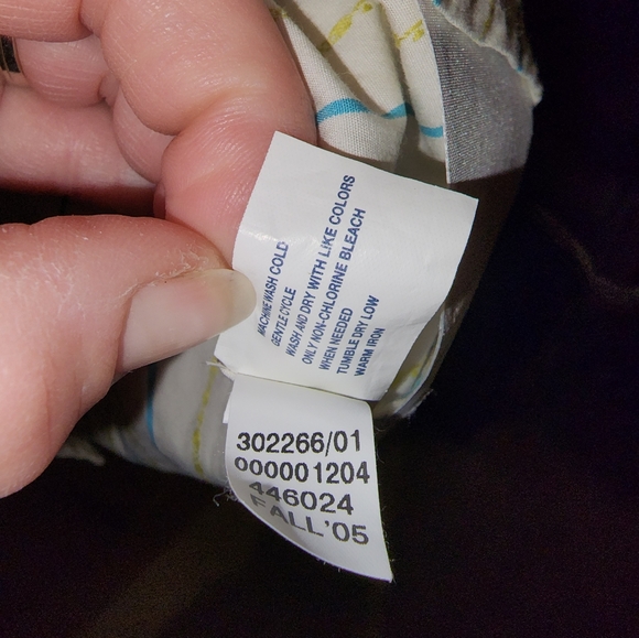 New Gap Stripe 2005 Button Down Collared Shirt Light - Picture 7 of 10